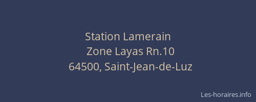 Station Lamerain