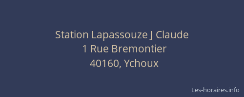 Station Lapassouze J Claude