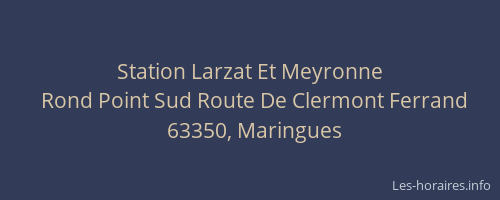 Station Larzat Et Meyronne