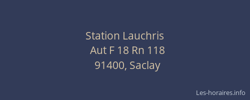 Station Lauchris
