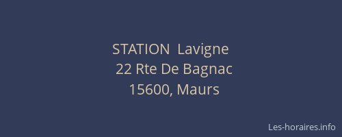 STATION  Lavigne