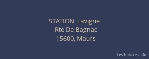 STATION  Lavigne