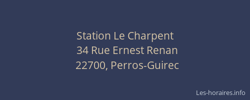 Station Le Charpent