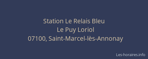 Station Le Relais Bleu