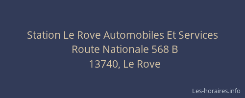 Station Le Rove Automobiles Et Services