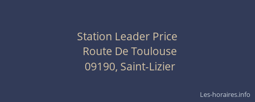 Station Leader Price