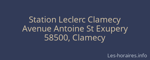 Station Leclerc Clamecy