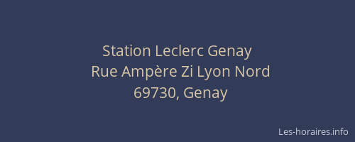 Station Leclerc Genay