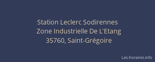 Station Leclerc Sodirennes