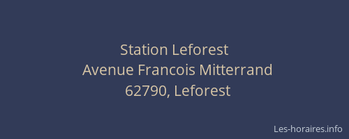 Station Leforest