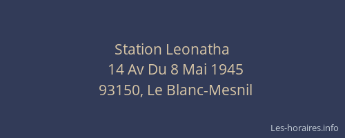 Station Leonatha
