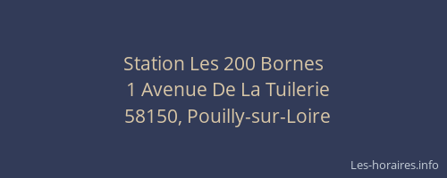 Station Les 200 Bornes