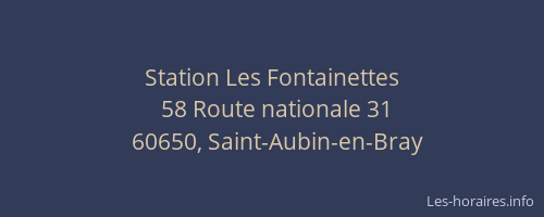 Station Les Fontainettes