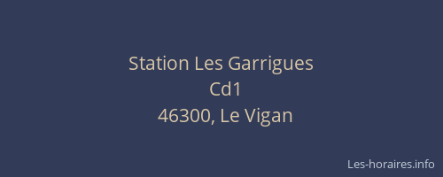 Station Les Garrigues