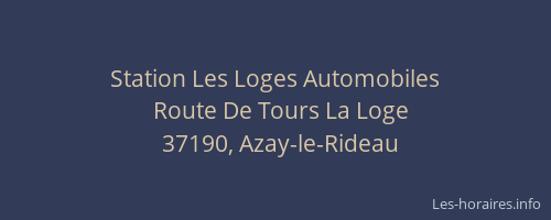Station Les Loges Automobiles