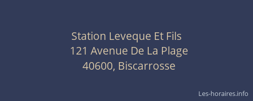 Station Leveque Et Fils
