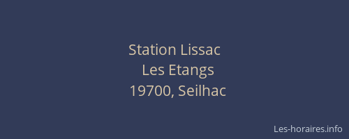 Station Lissac