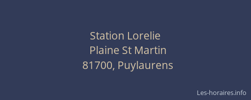 Station Lorelie