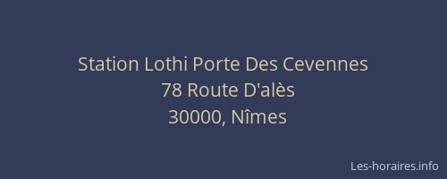 Station Lothi Porte Des Cevennes