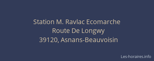 Station M. Ravlac Ecomarche