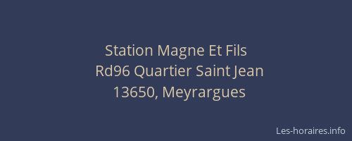 Station Magne Et Fils