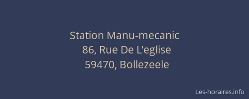 Station Manu-mecanic