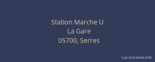 Station Marche U
