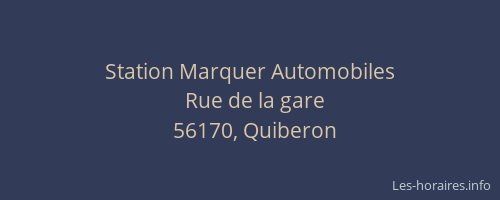 Station Marquer Automobiles
