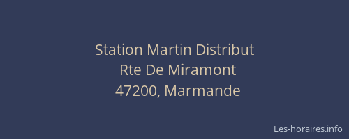 Station Martin Distribut