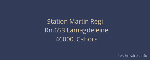 Station Martin Regi