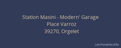 Station Masini - Modern' Garage