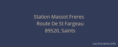 Station Massot Freres