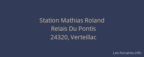 Station Mathias Roland
