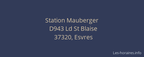 Station Mauberger