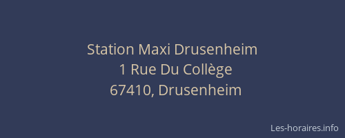 Station Maxi Drusenheim