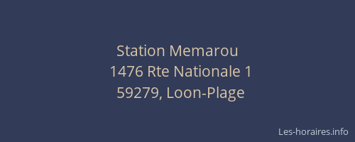 Station Memarou