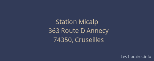 Station Micalp