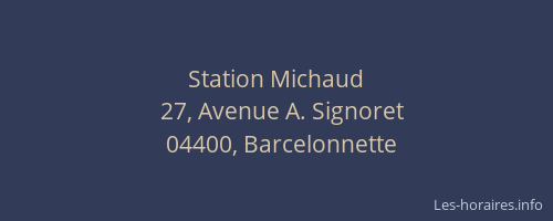 Station Michaud