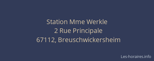 Station Mme Werkle