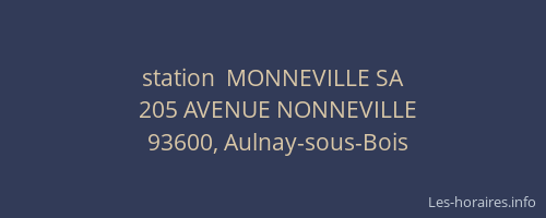 station  MONNEVILLE SA