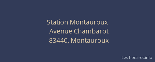 Station Montauroux