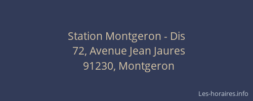 Station Montgeron - Dis