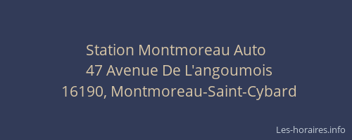 Station Montmoreau Auto
