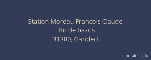 Station Moreau Francois Claude