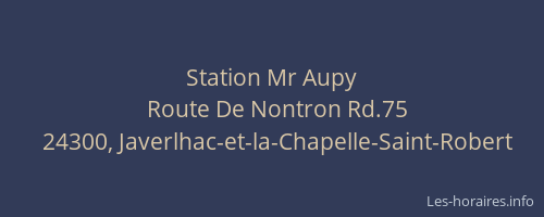 Station Mr Aupy
