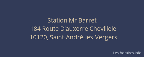 Station Mr Barret
