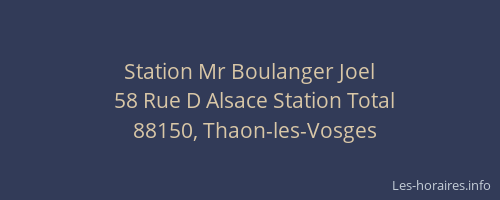 Station Mr Boulanger Joel