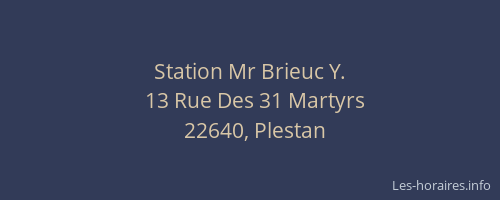 Station Mr Brieuc Y.