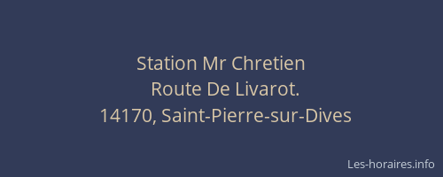 Station Mr Chretien