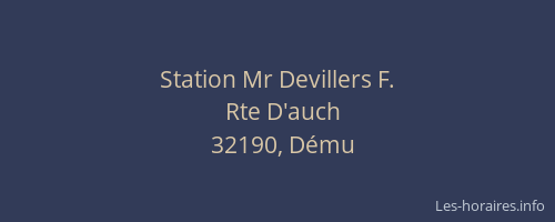 Station Mr Devillers F.